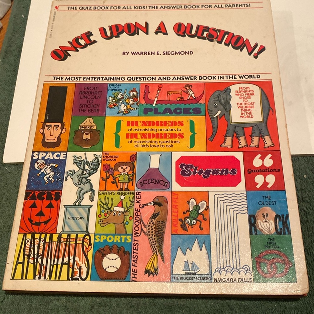 “One Upon a Question,” oversized Paperback